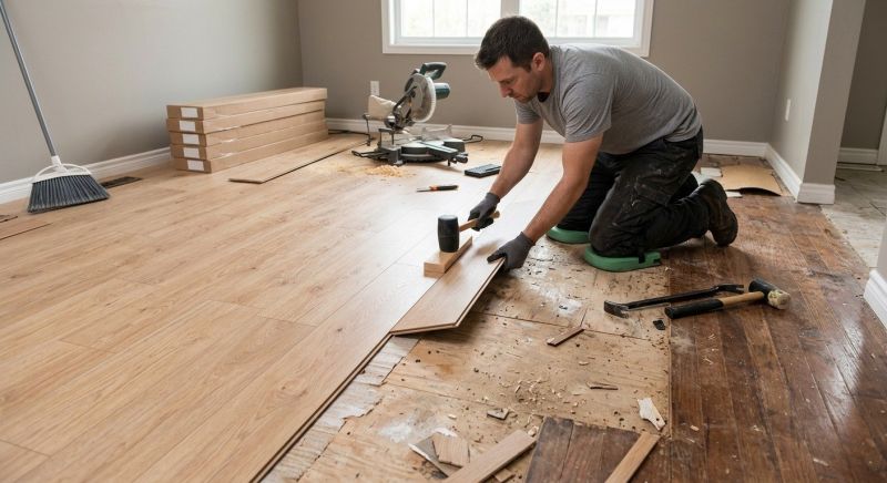 Laminate Floor Replacement in Franklin, OH