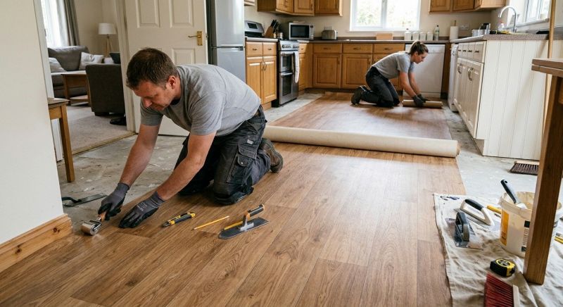 Linoleum Floor Installation in Warren County, OH