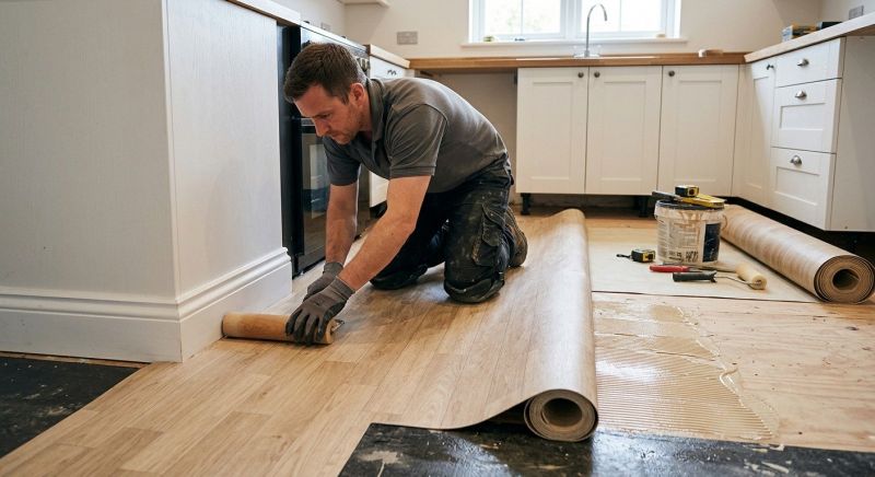 Sheet Linoleum Installation in Trenton, OH